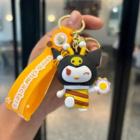 Sanliou Honeycomb Buzz Bee Keychain