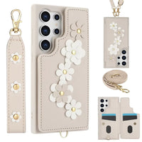 3 in 1 Crossbody Floral Phone Case (For Samsung)