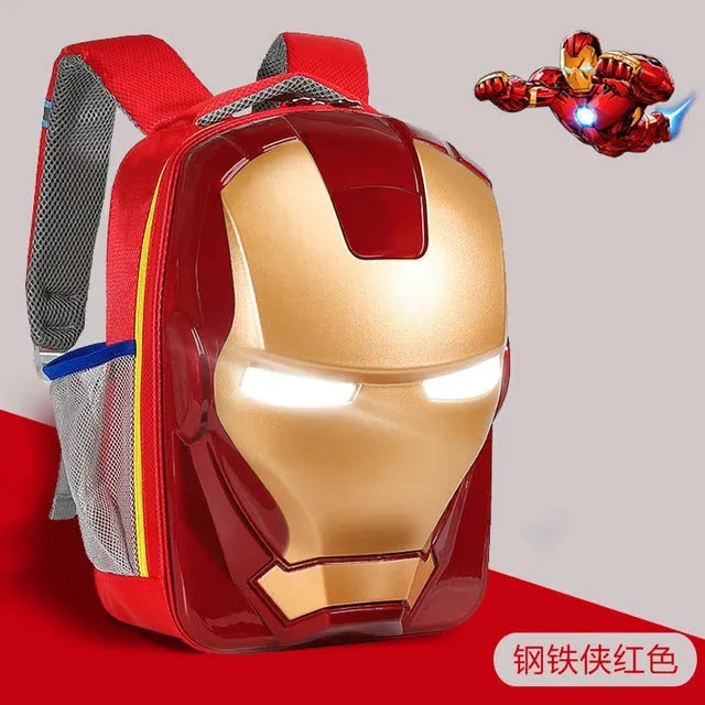 Iron Man 3D Glowing Backpack For Kids and Adults