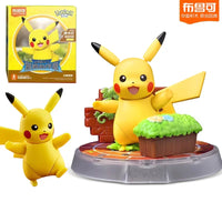 BLOKEES Original POKEMON Building Blocks Pikachu Charmander Psyduck Sprigatito Eevee Lucario Pokémon Action Figure Toys Gift - Bear Hugs