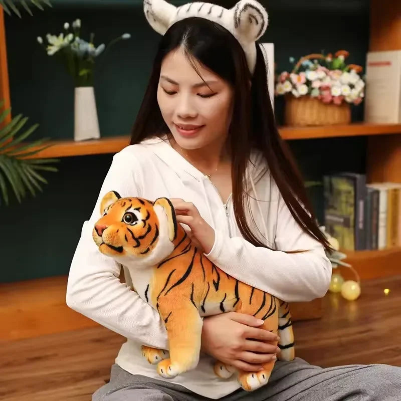 Stripy Snuggler Realistic Tiger Cub Plushie (20 cm)