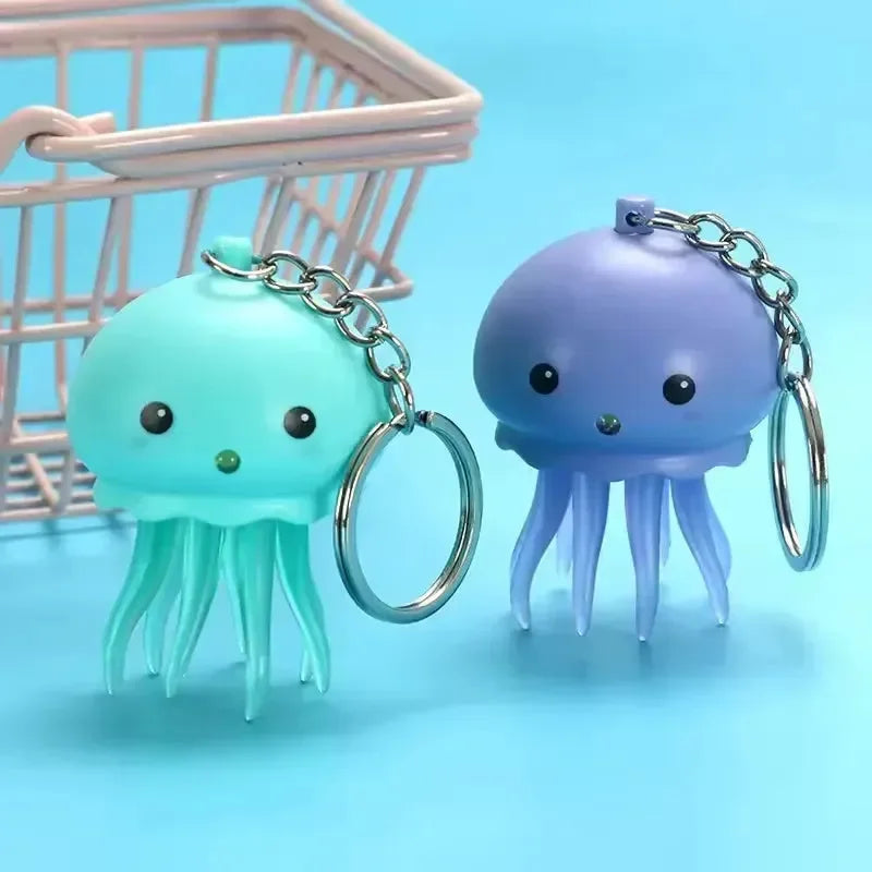 Glowing Jellyfish Keychain