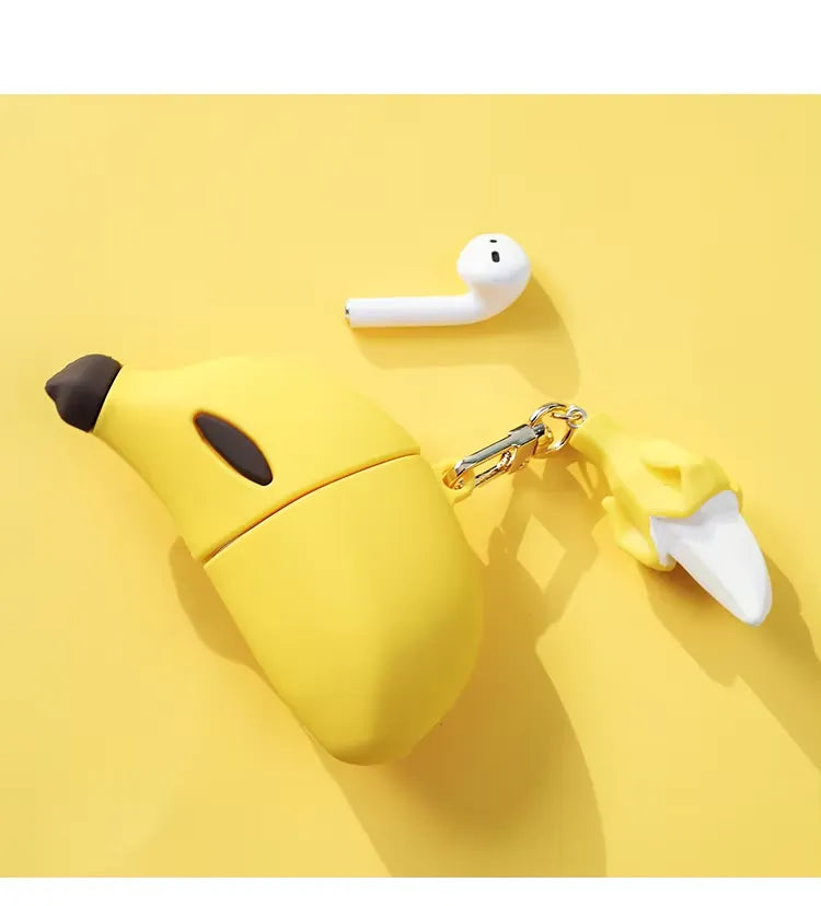 Cute Banana Shaped Case (For Airpods)