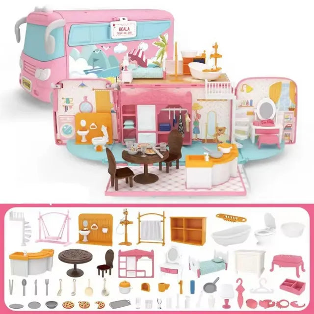 Koala Tour Bus Pretend Play Kids Set