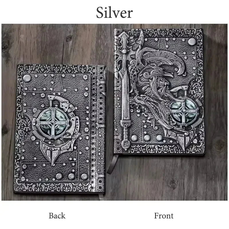 Warrior's Writ 3D Embossed Leather Notebook