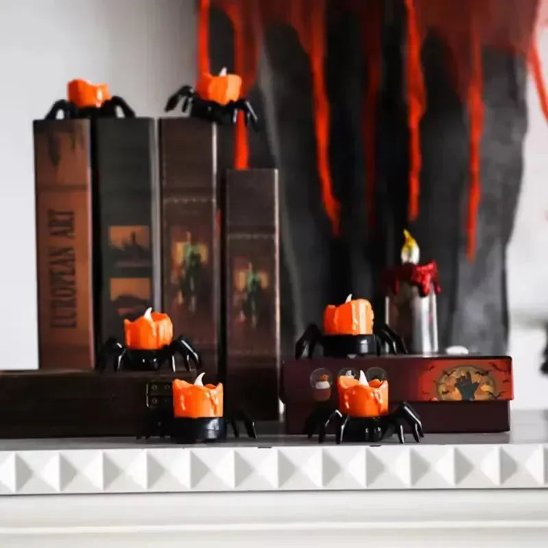 Spooky Spider Candle Night Lamp