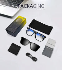 Smart Bluetooth Glasses UV400 Polarized Lens - Bear Hugs