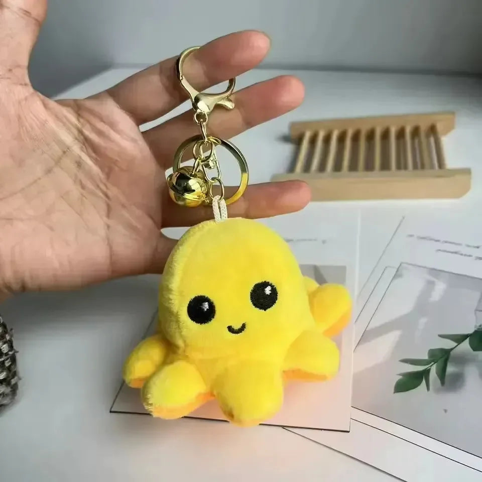 Reversible Moods Octopus Plush Keychain