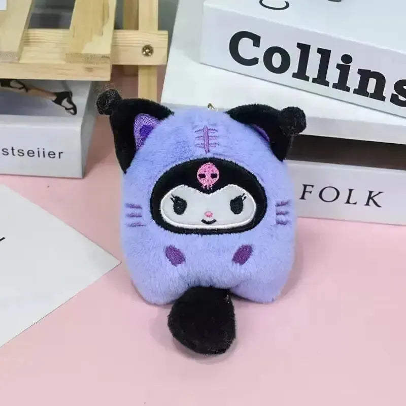 Sanrio Character Cat Cosplay Plush Keychain