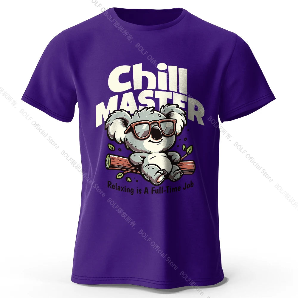 Chill Master Koala Funny T-shirt - Bear Hugs