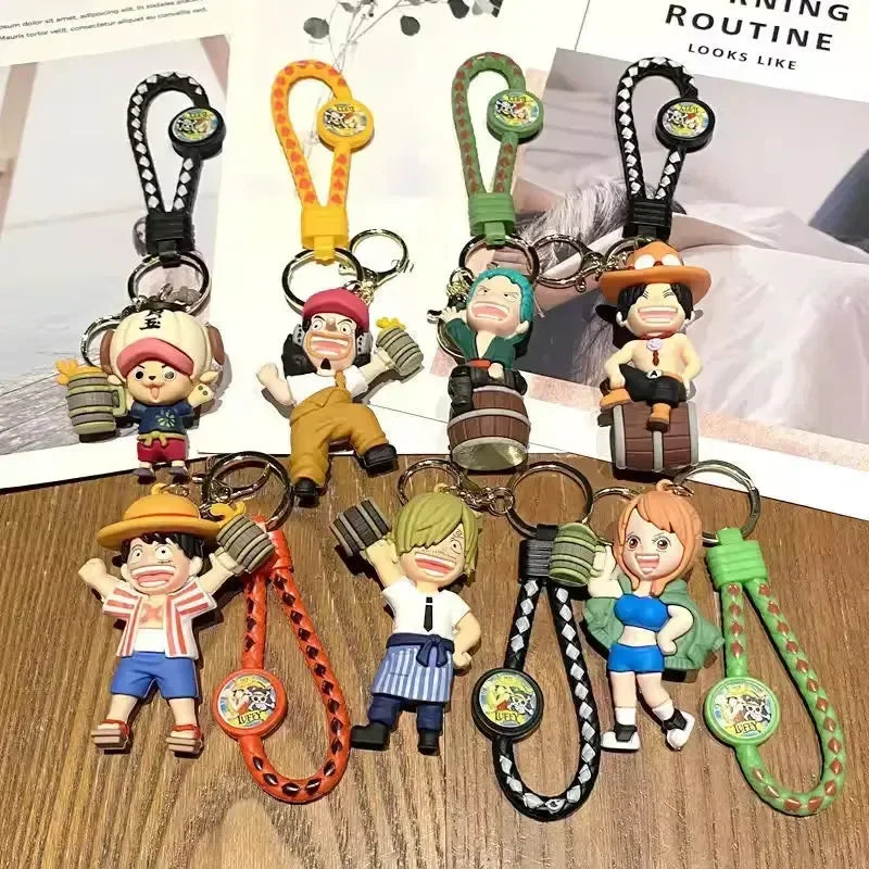 Straw Hat Cheers One Piece Keychain