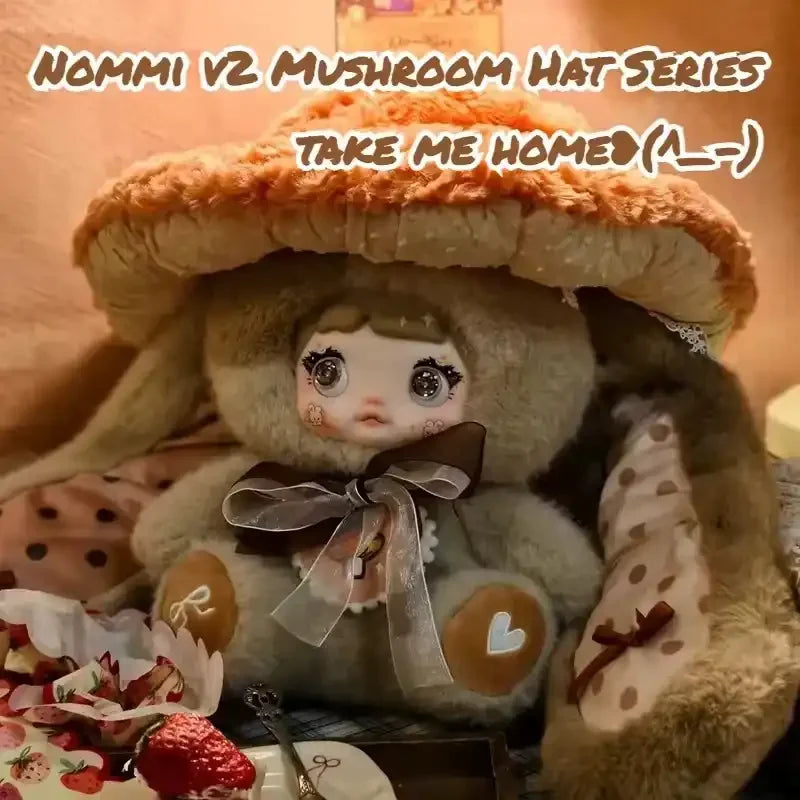 Boîte aveugle en peluche Nommi 400 % chapeau champignon 