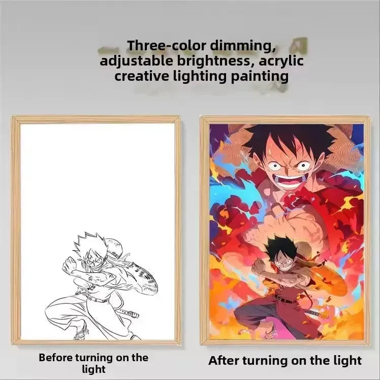 One Piece Anime LED Light Box