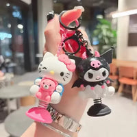 Springy Sanliou Fun Moving Keychain