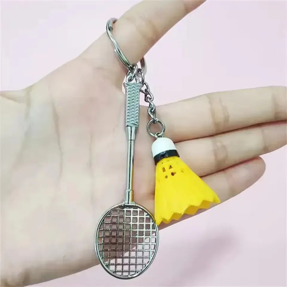Smash Hit Badminton Racket Keychain