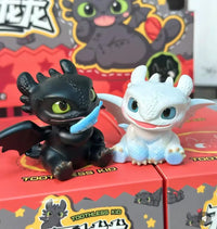 Cute Black & White Dragon Figurines Black Box - Bear Hugs