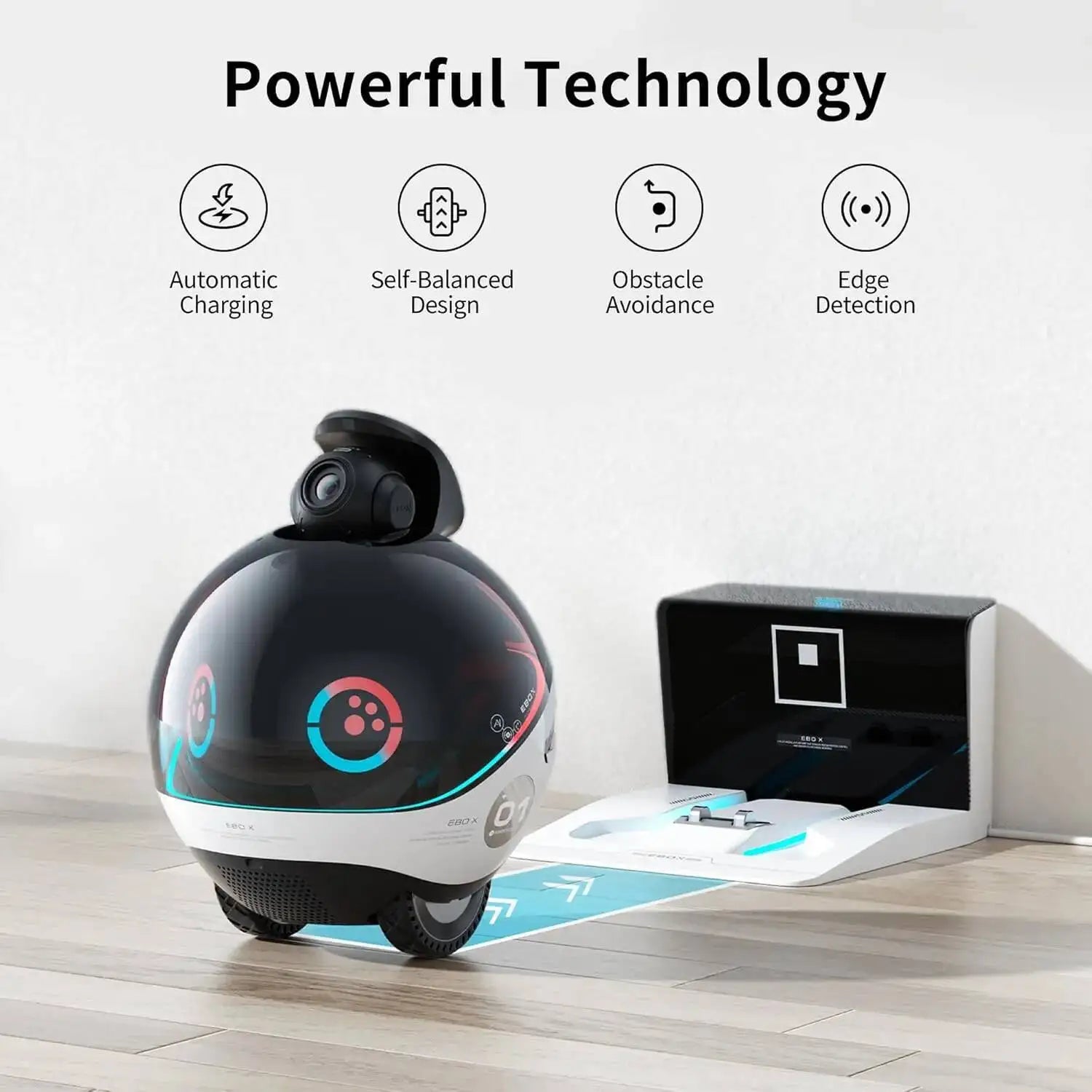 Enabot EBO X Home Guardian Robot 4K Camera,Night Vision HARMAN Sound Effect Intelligent AI Language Control Guardian Warning - Bear Hugs