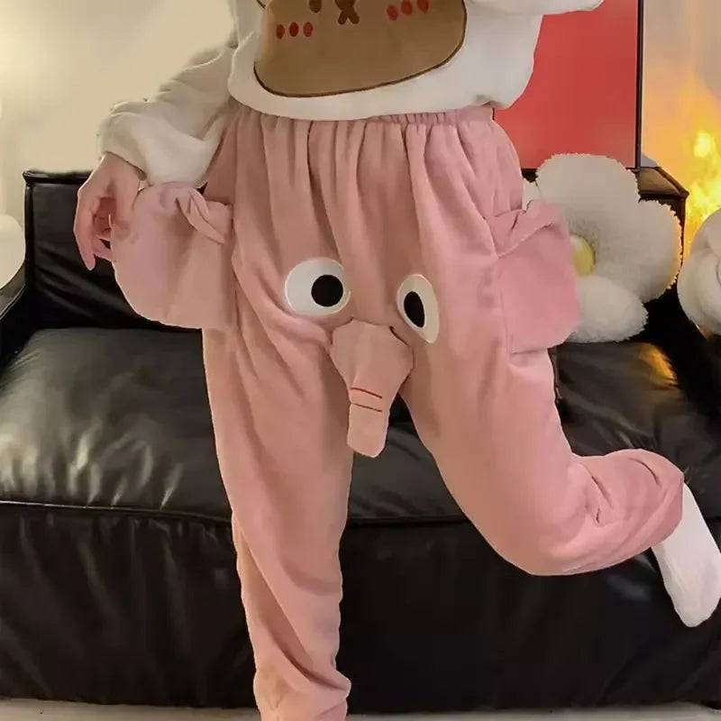 Funny Elephant Trunk Novelty Pajama Pants