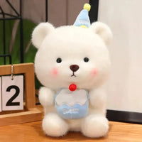 Capybara & Bear Birthday Cake Plushies (22 cm)