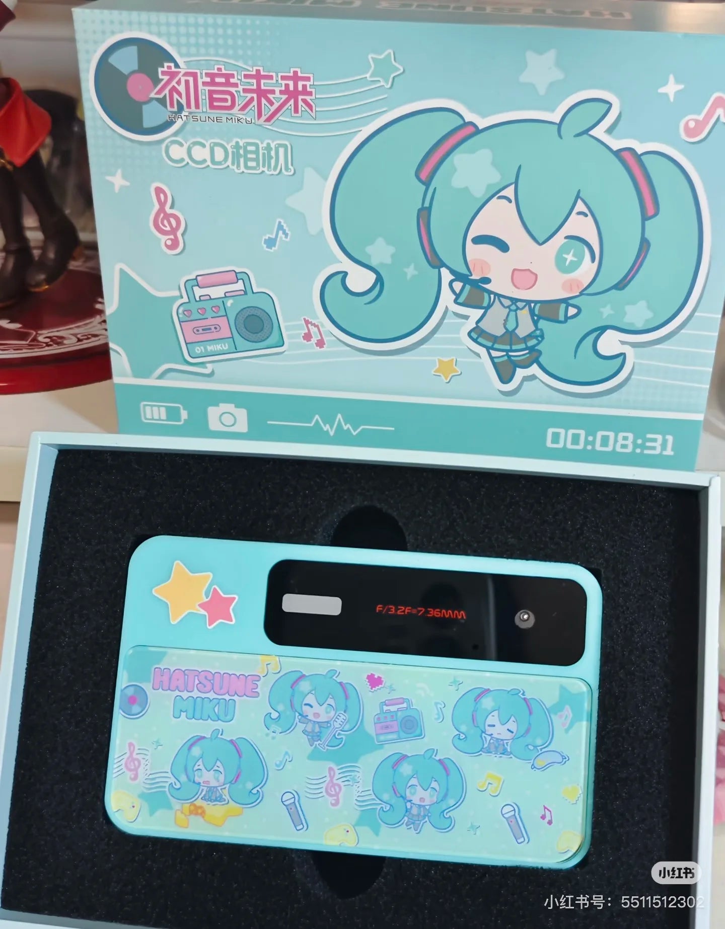 Original Hatsune Miku Ccd 600mah Digital Camera Cartoon Anime Figure Miku Peripheral Children Birthday Toy Gifts Pre-Sale - Bear Hugs