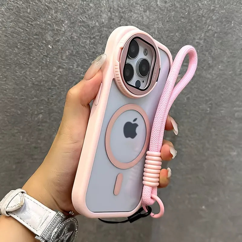 Fold Glass Lens Transparent Case (For iPhones)