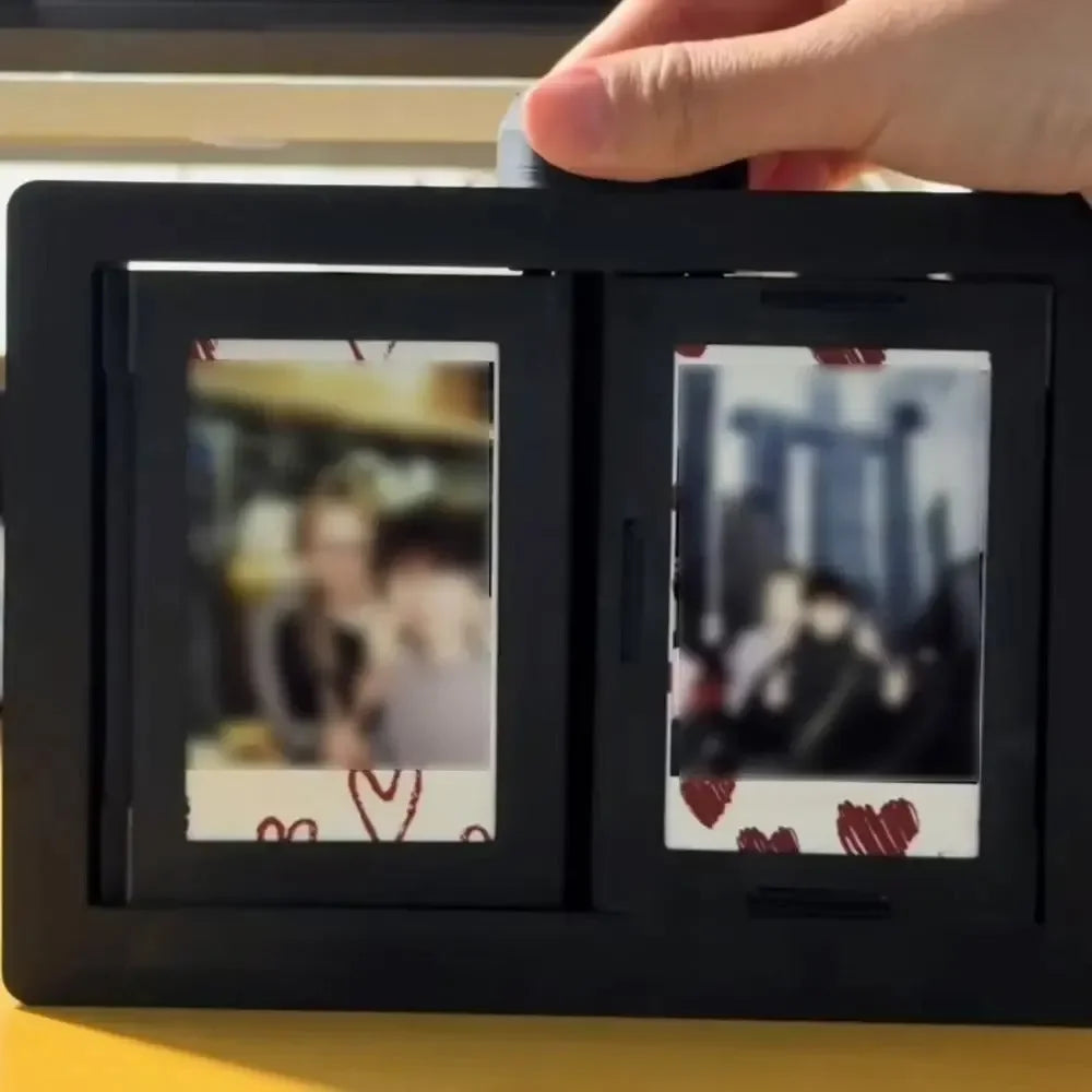 Carrousel de cadres photo rotatifs à 12 emplacements 