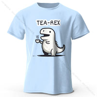 Tea-Rex Dinosaur Cotton T-Shirt