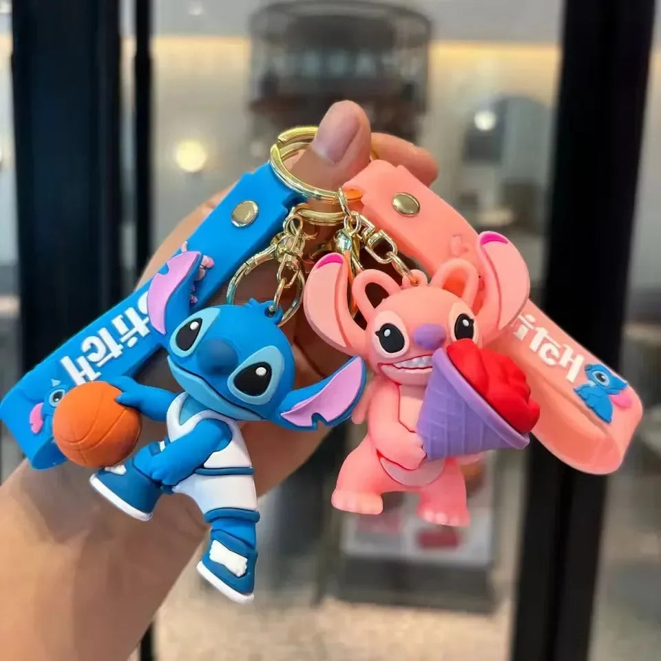 Stitch & Angel Love Duo Keychain