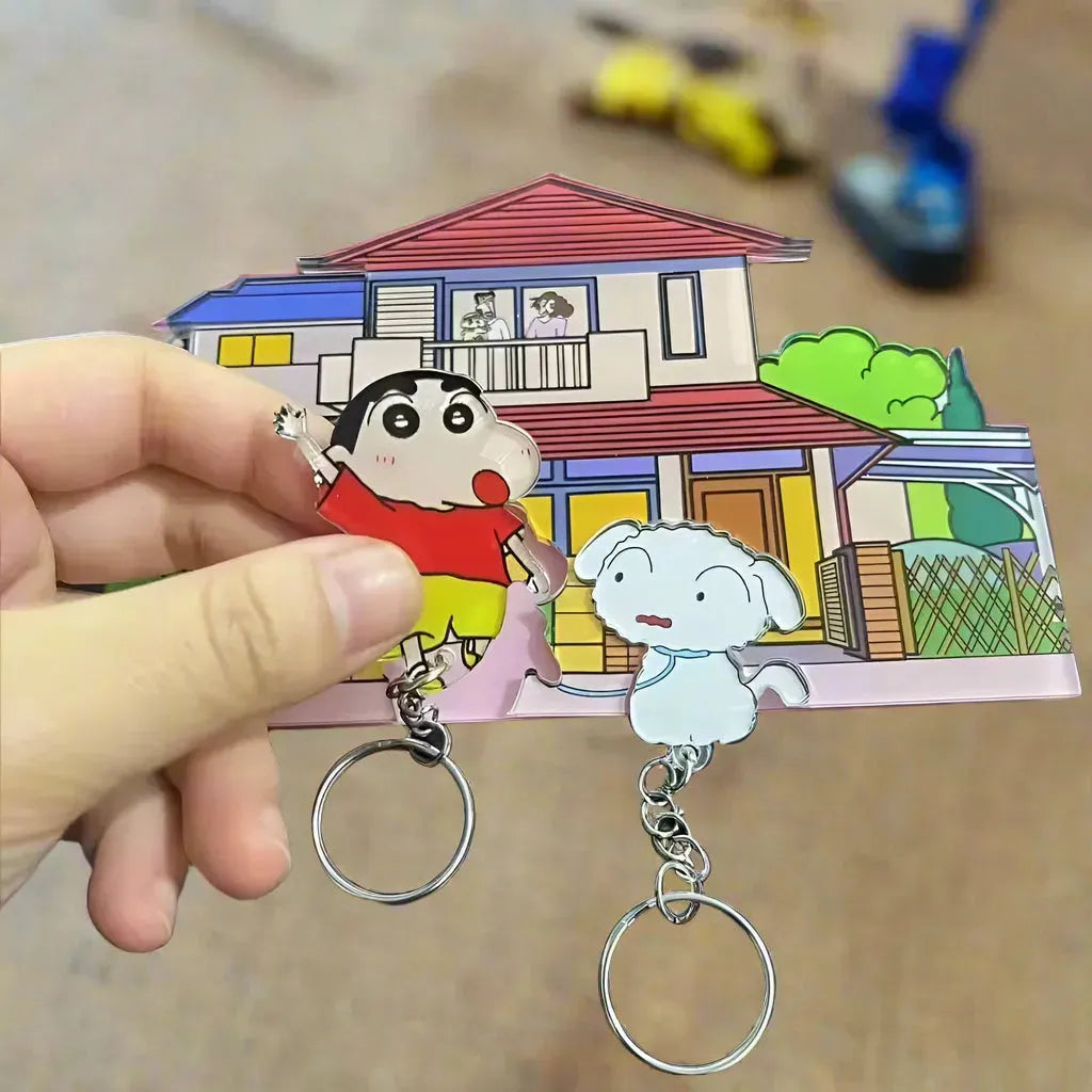 Shinchan House Wall Mount Couple Keychain