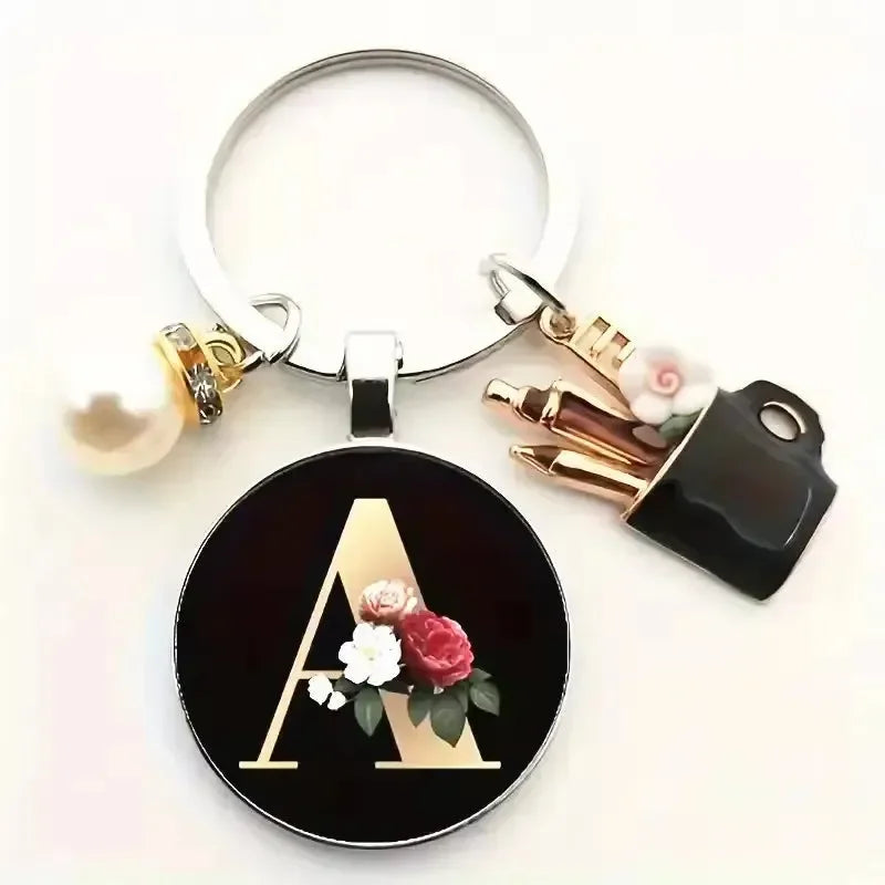 Personal Petal Premium Letter Keychain