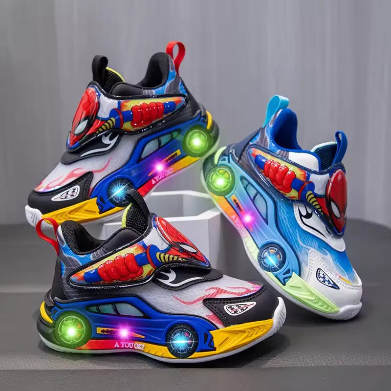 Spider-Stride LED Light-Up Sneakers