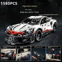 Electric Sports RC Car Model Building Block Set