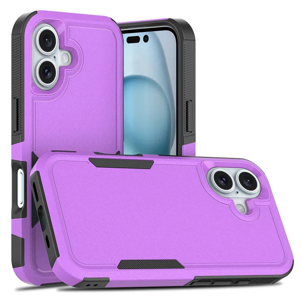 Shockproof Two Layer Protection Case (For iPhones)