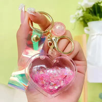 Heartfelt Hues Liquid Glitter Keychain