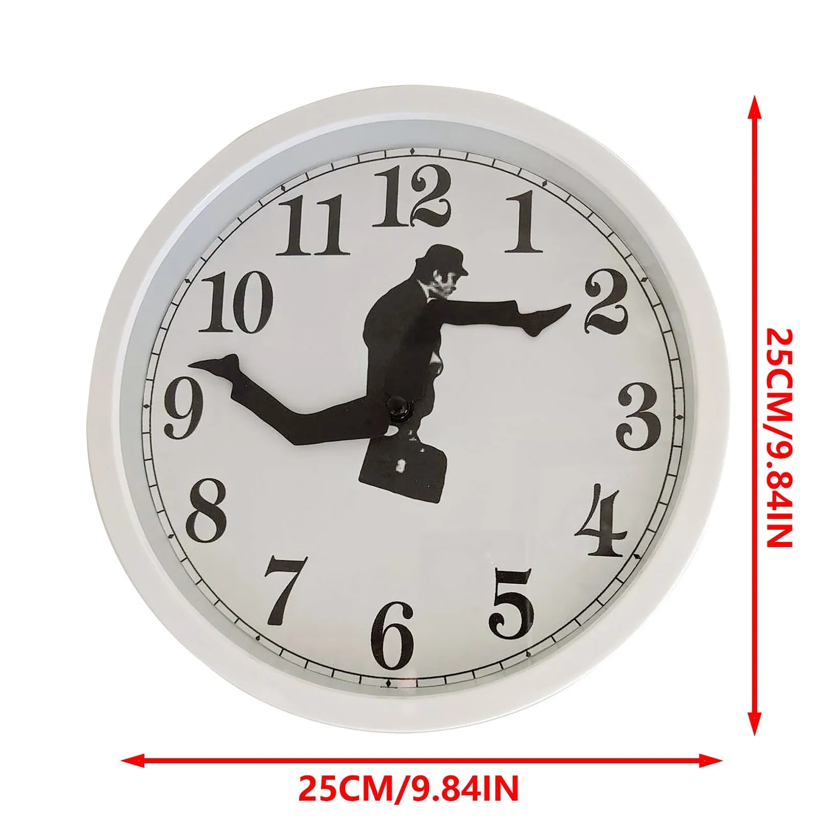 Monty Python inspired Silly Walk Wall Clock Creative Clock Walking Clock Silent Silent Clock Wall Art For Home Decor Wall Clock - Bear Hugs