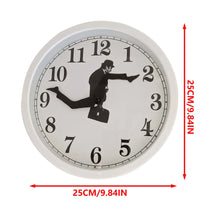 Monty Python inspired Silly Walk Wall Clock Creative Clock Walking Clock Silent Silent Clock Wall Art For Home Decor Wall Clock - Bear Hugs