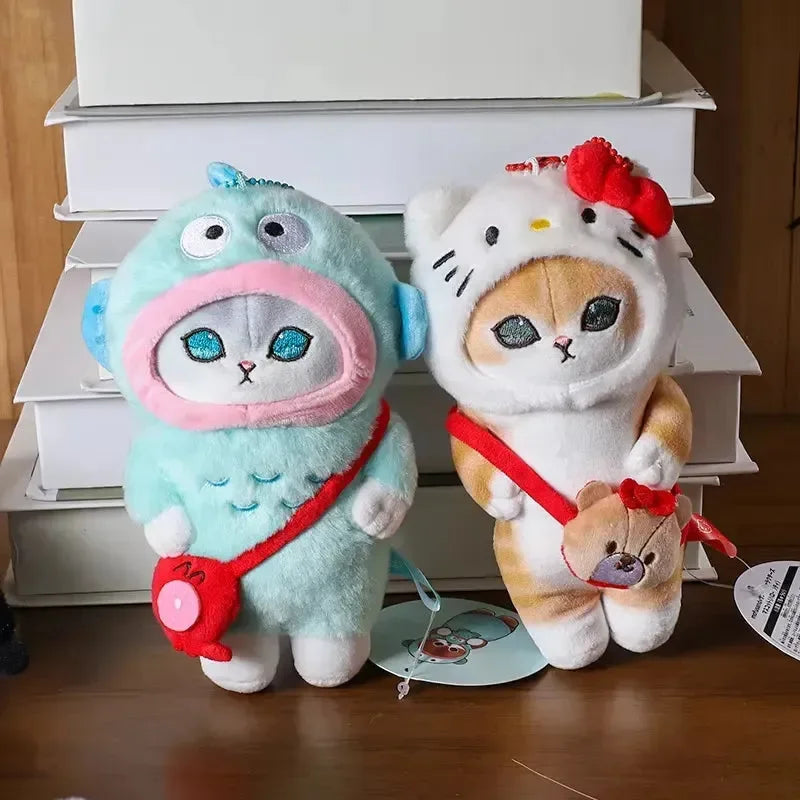 Porte-clés en peluche cosplay Mofusand x Sanliou 