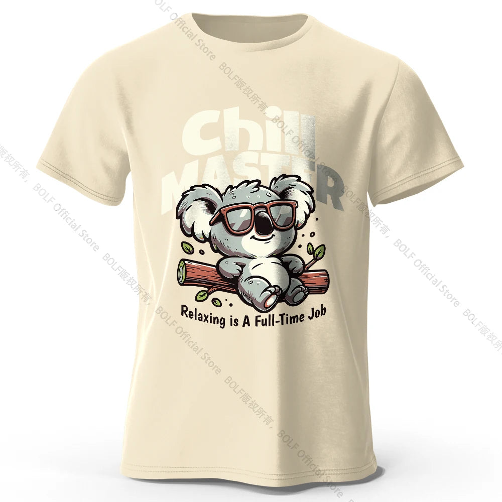 Chill Master Koala Funny T-shirt - Bear Hugs