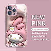 Sanrio Characters Metallic Color Case (For iPhones)