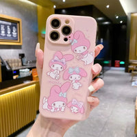 Kuromi and My Melody Silicon Case (For iPhones)