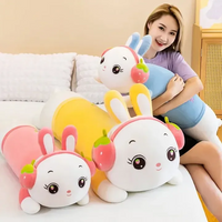 Strawberry Headphone Bunny Long Pillow (60 cm)