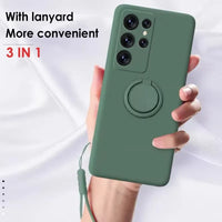 Liquid Silicone Lanyard Phone Case (For Samsung)