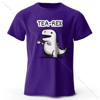 Tea-Rex Dinosaur Cotton T-Shirt