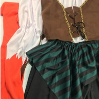 Pirates of the Caribbean Cosplay Captain Jack Sparrow Costume Men Women Female Male Female Carnival Halloween Sexy Set - Bear Hugs