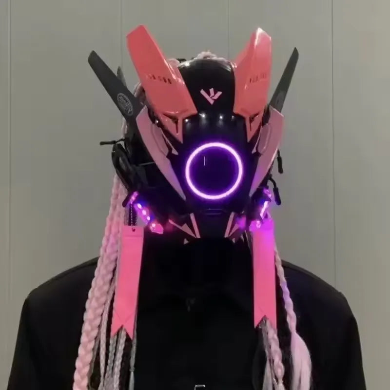 Cyberpunk LED Cosplay Helmet Mask