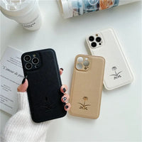 Coconut Tree Leather Case (For iPhones)