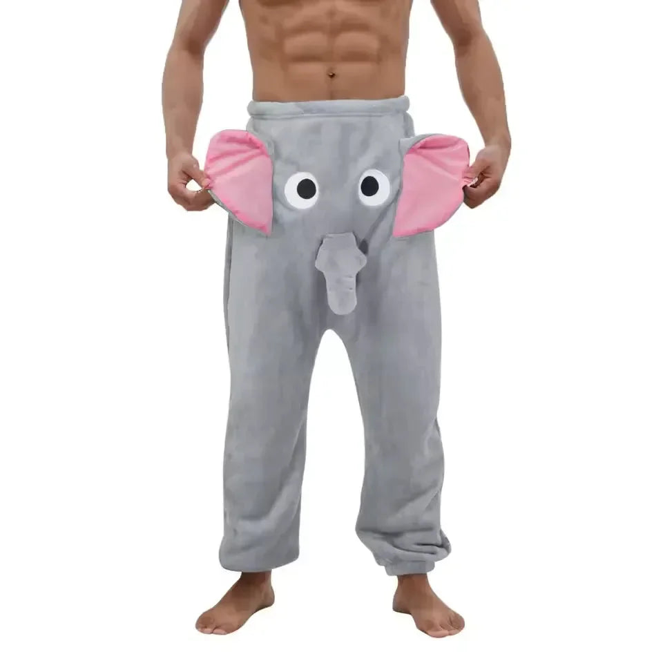 Funny Elephant Trunk Novelty Pajama Pants