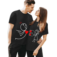 Heart Attract Couples T-shirt - Bear Hugs
