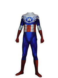 Halloween Adult Captain Cosplay Costume Party Female Woman Jumpsuits Superhero Zentai Bodysuit - Bear Hugs