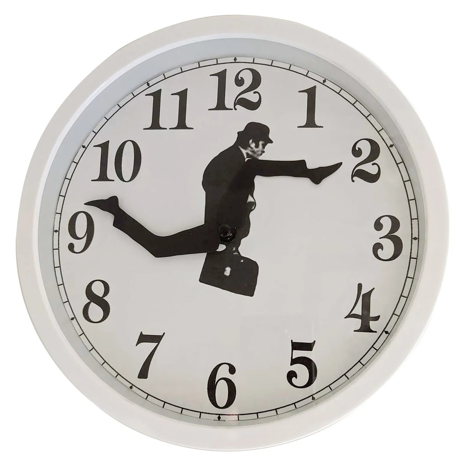 Monty Python inspired Silly Walk Wall Clock Creative Clock Walking Clock Silent Silent Clock Wall Art For Home Decor Wall Clock - Bear Hugs